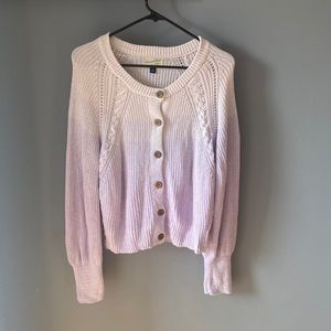 Purple Ombre Universal Thread Cardigan Size Medium